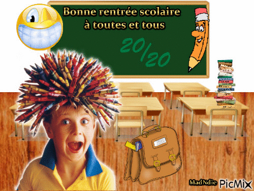 rentrée scolaire - Free animated GIF