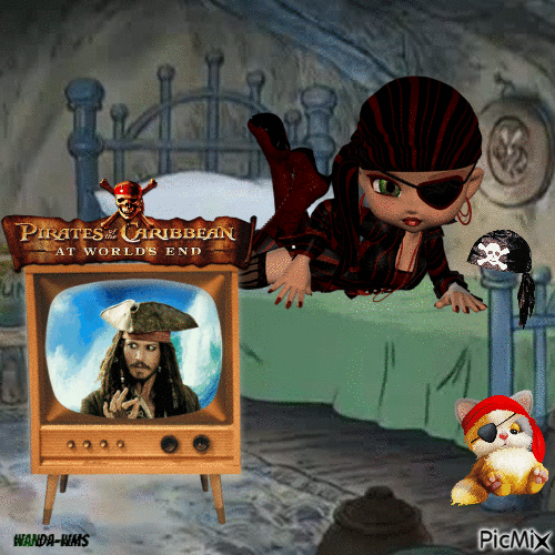 Celebrity-Pirate-johnny depp - Animovaný GIF zadarmo