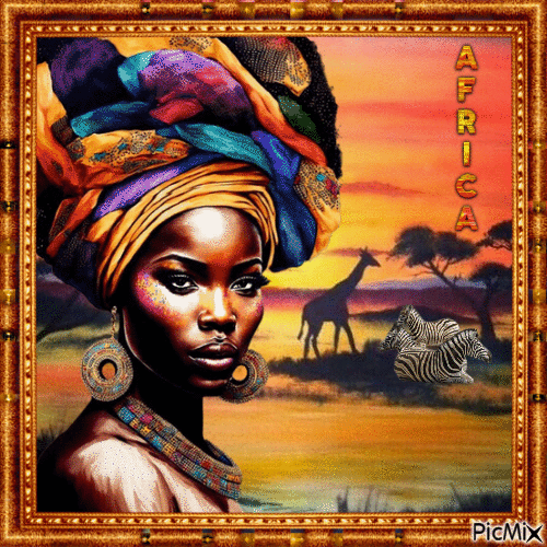 Африка арт - 免费动画 GIF