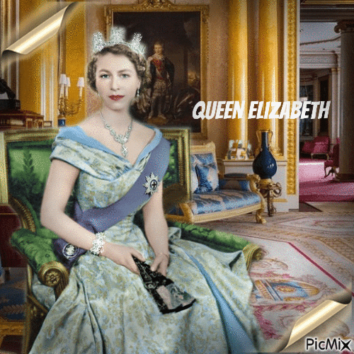 Hommage an die Königin von England - Zdarma animovaný GIF