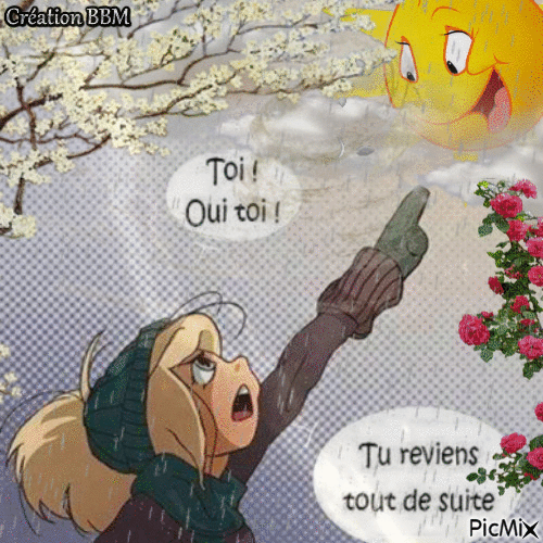 Reviens soleil par BBM - Бесплатный анимированный гифка