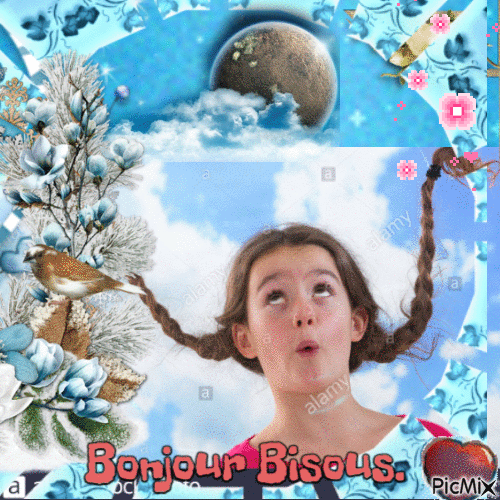 Bonjour Bisous - Free animated GIF