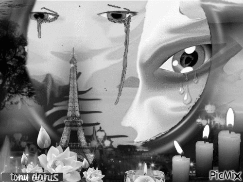 PRIEZ POUR PARIS PRAY FOR PARIS - Бесплатный анимированный гифка