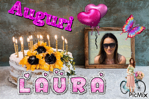 laura auguri - Δωρεάν κινούμενο GIF