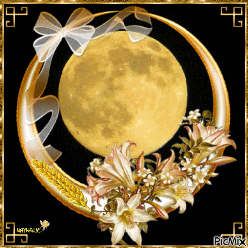 Luna Llena de las Flores (mayo) - GIF animado gratis