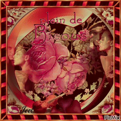 la rose des bisous - Безплатен анимиран GIF
