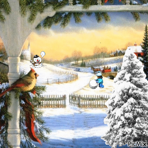 Winter day - Free animated GIF