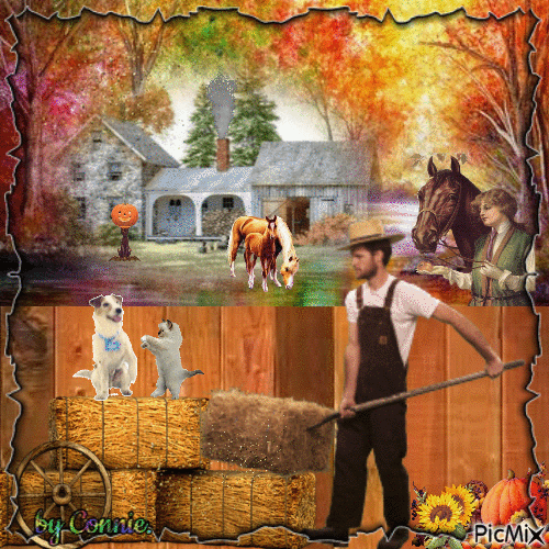 Hay time Down on the Farm by Connie/Joyful226