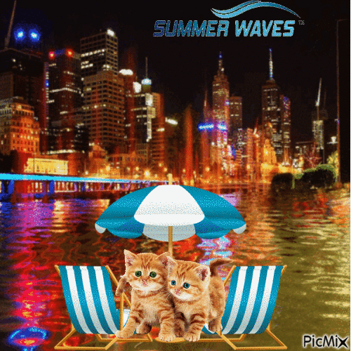 Summer Waves - 無料のアニメーション GIF