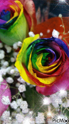 Fleur Rose - GIF animasi gratis