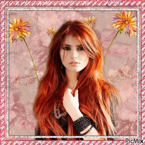 Red-haired Woman - Contest - GIF animado gratis