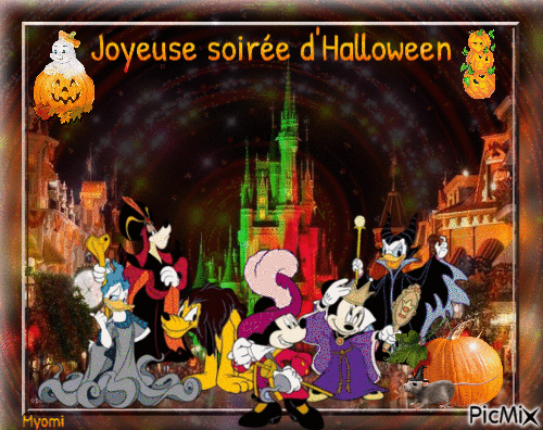 Joyeuse soirée d'Halloween - Безплатен анимиран GIF