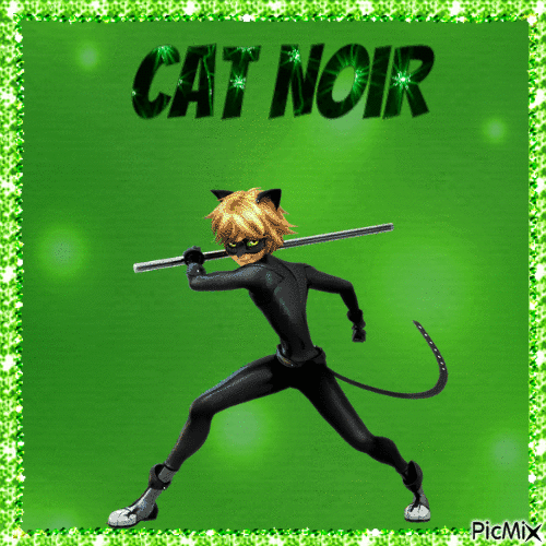Cat Noir - Gratis animerad GIF