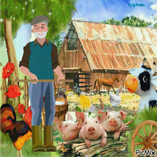At the farm/contest - Ingyenes animált GIF