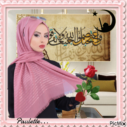 femme musulmane - GIF animé gratuit