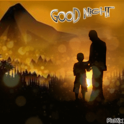 Good night - GIF animado grátis