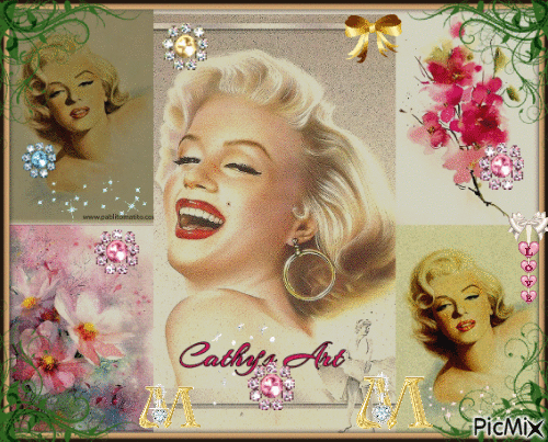 Marilyn Fiori - GIF animado gratis