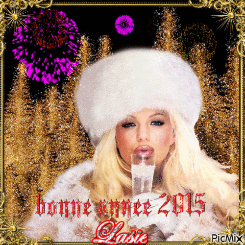 Bonne Année 2015 a tous ♥♥♥ - Ilmainen animoitu GIF