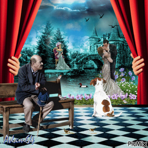 On the other side of the curtain - Bezmaksas animēts GIF