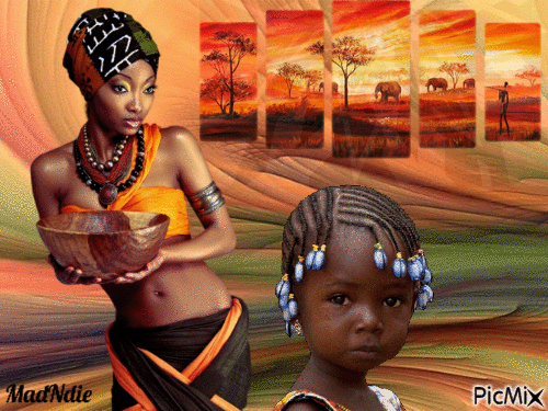 jolies Africaines - Ücretsiz animasyonlu GIF