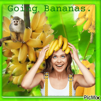 going bananas - Gratis geanimeerde GIF