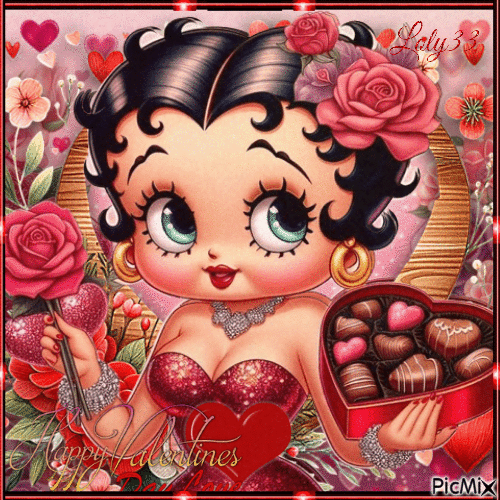 betty boop  Saint Valentin - Bezmaksas animēts GIF