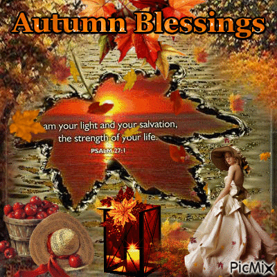 Autumn Blessings - Darmowy animowany GIF