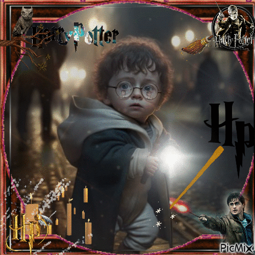El pequeño  Harry Potter - Ilmainen animoitu GIF