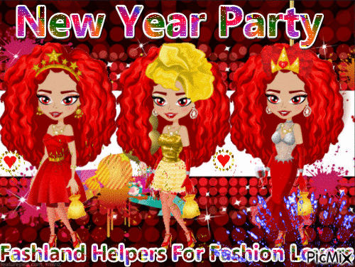 New Year Party - GIF animate gratis