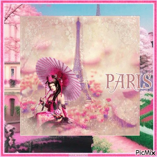 Geisha in Paris - Free animated GIF