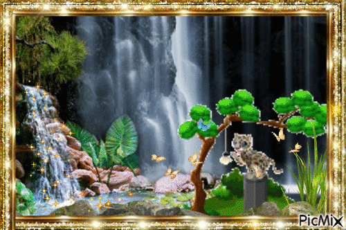 #14064 Formosan clouded leopard - GIF animado gratis