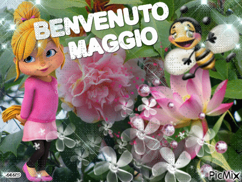 BENVENUTO MAGGIO - GIF animé gratuit