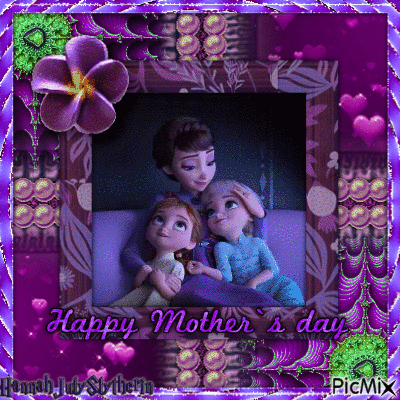 {Happy Mother's Day with Iduna, Anna and Elsa} - Darmowy animowany GIF