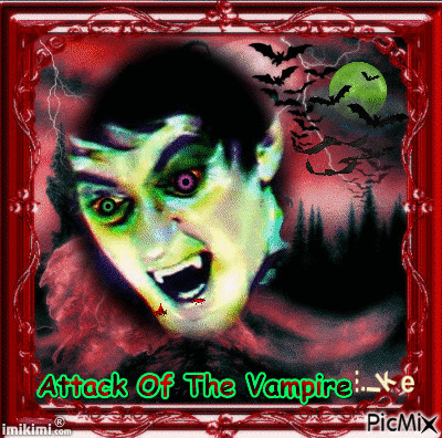 Attack Of The Vampire - Gratis geanimeerde GIF
