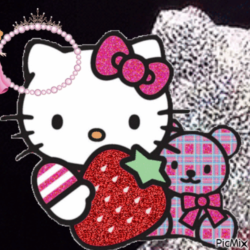 Hello Kitty 💓 - Бесплатный анимированный гифка