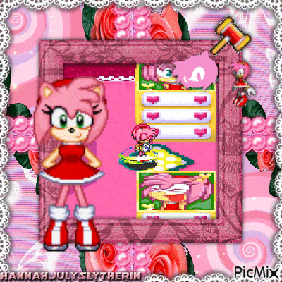 {♥}The Ever Adorable Amy Rose{♥} - Gratis geanimeerde GIF