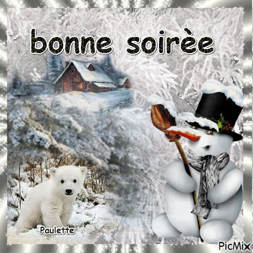 bonne soirèe - Бесплатный анимированный гифка