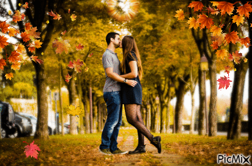 романтична есен - Gratis animerad GIF