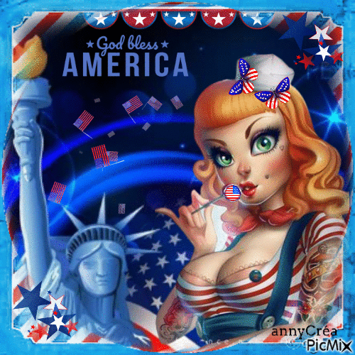 America - GIF animado grátis