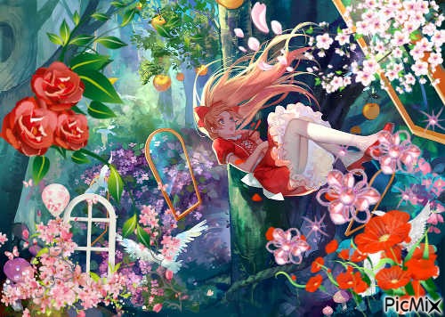 Alice aux pays des fleurs - png grátis