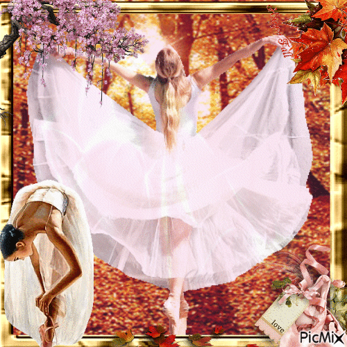 Bailarina de otoño - Darmowy animowany GIF