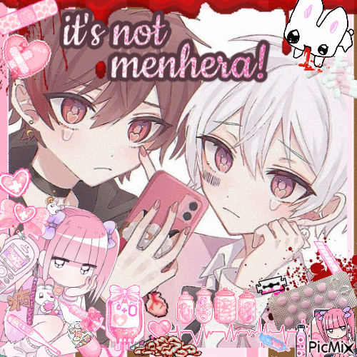 it's not menhera! mafumafu & amatsuki - Бесплатный анимированный гифка
