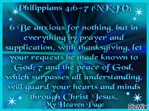 Philippians 4:6-7 - GIF animado grátis