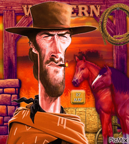Clint Eastwood - GIF animado grátis