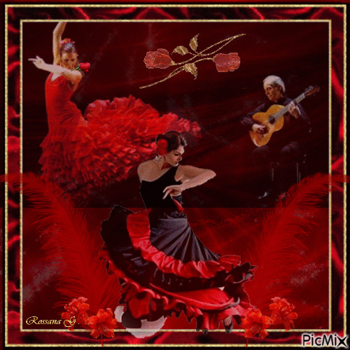 Dance flamenco - Бесплатный анимированный гифка