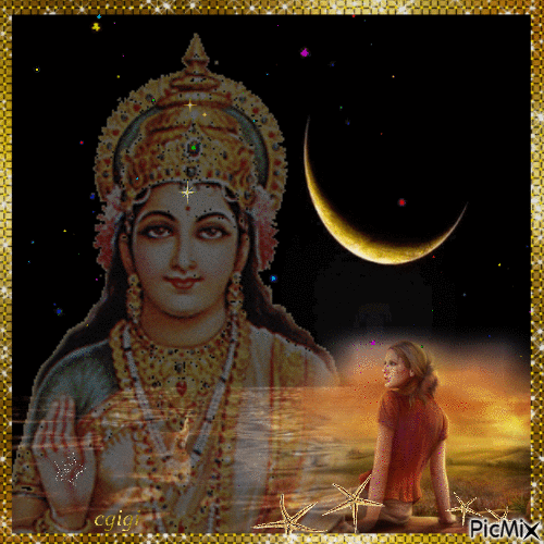 hindu divinité méditation - Gratis geanimeerde GIF