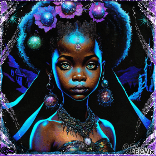black girl - Darmowy animowany GIF