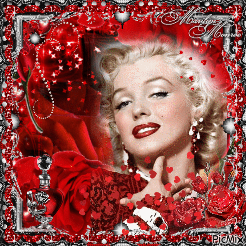 With Love, Marilyn - GIF animate gratis