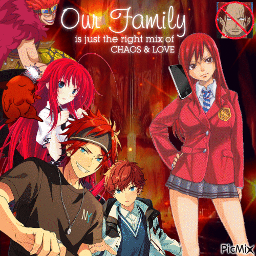 red hair family - GIF animado grátis