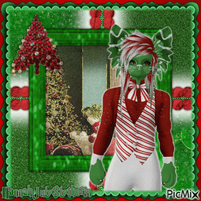 {♦♦♦}Christmas Catboi with Glitter{♦♦♦} - Free animated GIF
